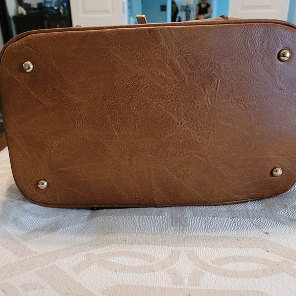 Handbag Republic Classic- cognac color, vegan leather - Picture 12 of 14